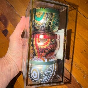 NEW NWT Colorful Decorative Candle Set.